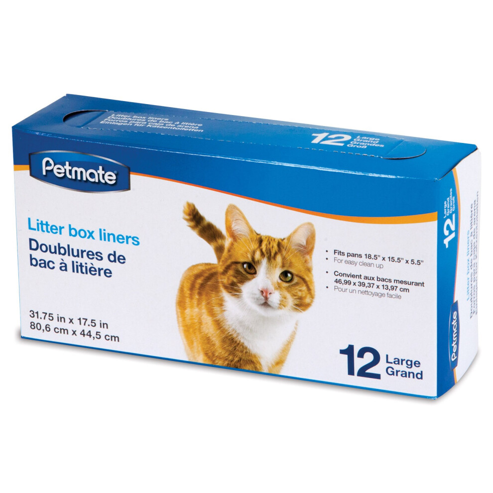 Petmate Large Litter Pan Liners 12 Pack