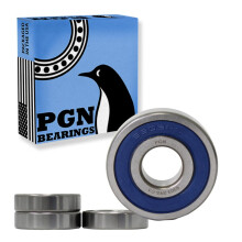 PGN (4 Pack) 6303-2RS Laakeri - Voideltu kromiterästiivistetty kuulalaakeri - 17x47x14mm laakerit kumitiivisteellä ja korkean kierrosluvun tuella