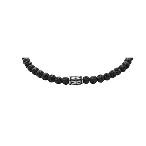 Fossil Fossil armbnd med perler til mnd Farve: Sort (model: JF02887040) 2