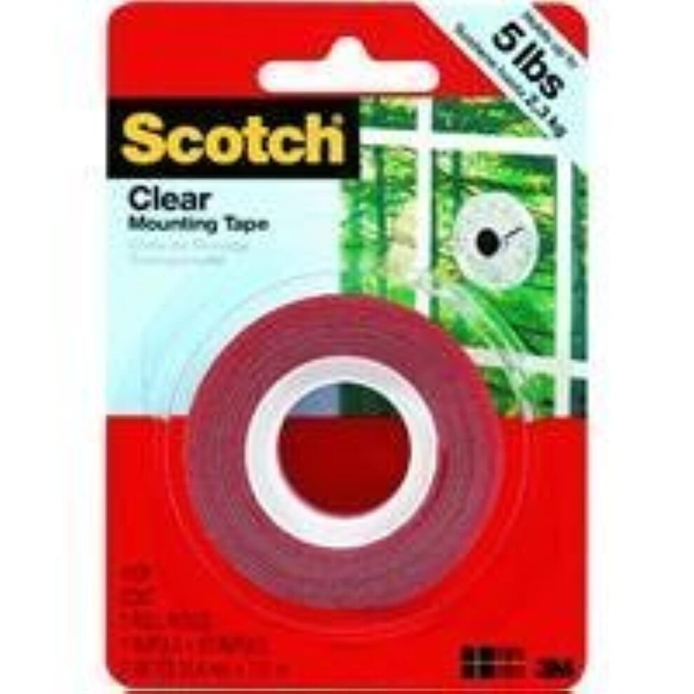 3M Scotch Heavy Duty Mounting Tape  Clear