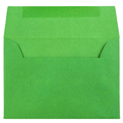 JAM PAPPER Monarkfrgade kuvert - 3 7/8 x 7 1/2 - grnt tervunnet - 25/pack 1