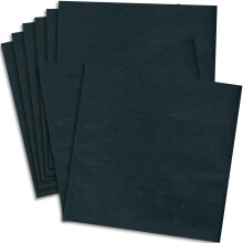 Bold & Stylish Black Solid Tissue - 20"""" x 20"""" (Pack of 8) - Premium Quality Material Perfect for Gifts Crafts & Decor