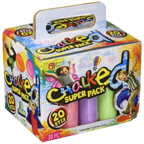 JA-RU JaRu Sidewalk Chalk 20 Pack