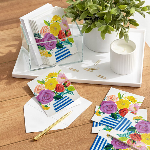 Hallmark Blankokarten Blumenstrau    (20 Karten mit Umschl   gen) 1