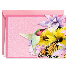 Hallmark Marjorlein Bastin Floral Notecards (20 blanco kaarten met enveloppen) Butterfly & Hummingbird