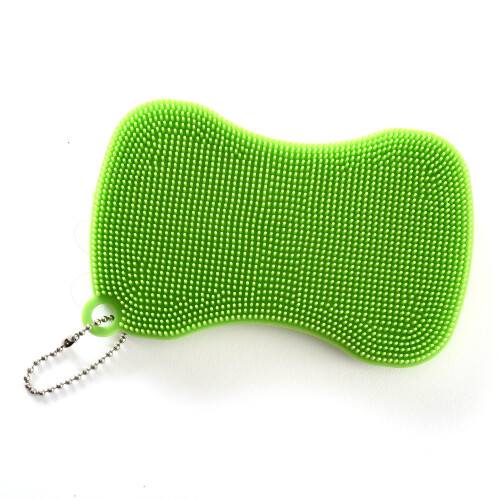 Norpro 1090 Silicone Bowtie Dish Brush  Green