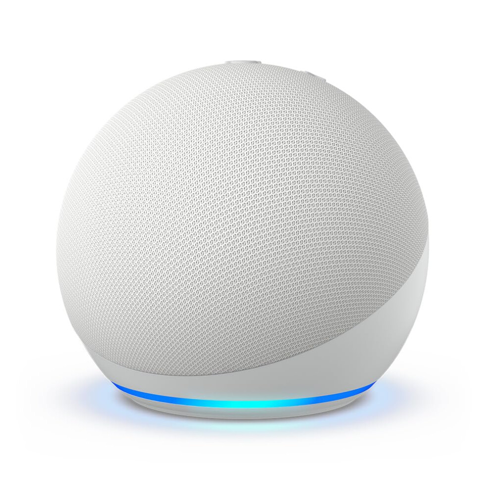 Amazon Echo Dot (newest model)  Vibrant sounding Alexa speaker  Great for bedrooms  dining rooms and offices  Glacier White
