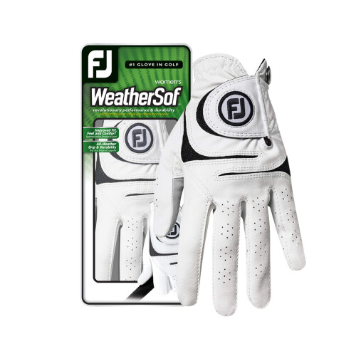 Footjoy FootJoy Dames WeatherSof Golfhandschoen, Wit Groot, Voor Rechterhand