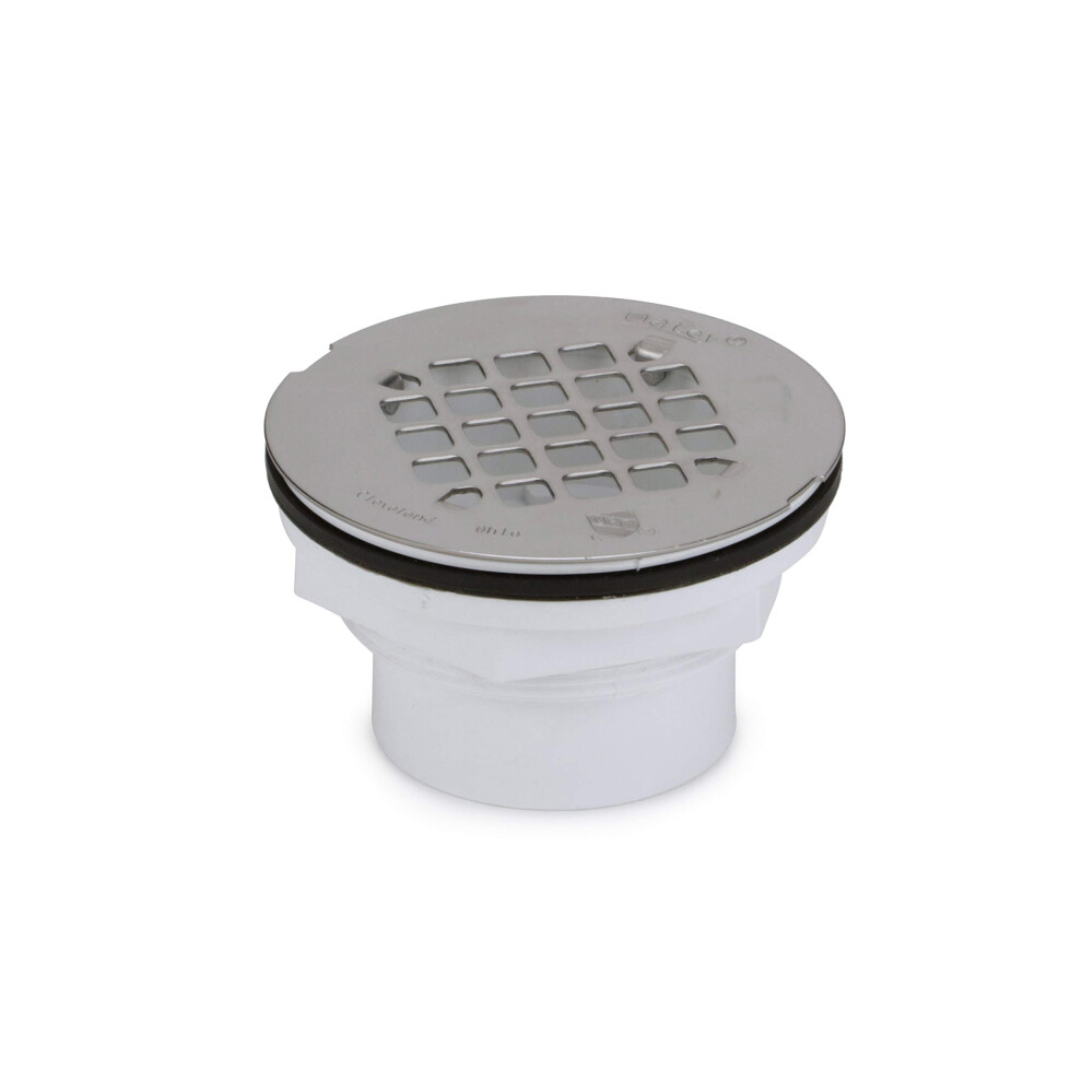Oatey 42097 101 Ps Pvc-Solvent Weld Shower Drain With Stainless Steel Strainer 2-Inch 038753420974