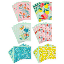 Hallmark Blank Cards Assortment Vintage Flowers (24 Cards with Envelopes)