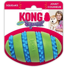 KONG Goomz Squeezz Football Squeaker Dog Toy