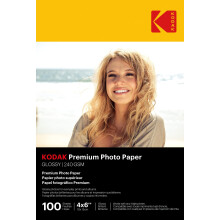 Leskl fotografick papier Kodak 4 x 6, 100 str n, 66 lb - 240 g/m (41175-9891181)