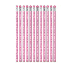 Schattige roze babyshower-potloodbedankjes - 19,3 cm (12 stuks) - Ideaal voor een babyshower