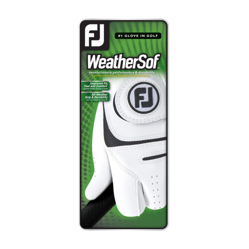 Footjoy FootJoy Heren WeatherSof Golfhandschoen Wit Klein, Voor Linkerhand 1