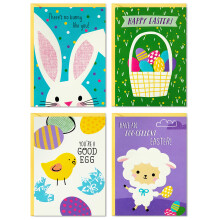 Hallmark Kids-pakket van 12 diverse paaskaarten met enveloppen (Paaseieren Bunny Chick)