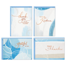 Hallmark Funeral Tak Cards Abstract Watercolor (24 Tak for dine sympati -kort med konvolutter)