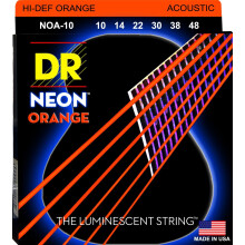 Dr Noa-10 NEON Orange Acustic Guitar Strings