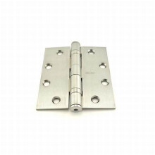 Stanley Security FBB179412426D 4.5 x 4 in. Steel Full Mortise Ball Bearing Standard Weight Square Corner Hinge No. 063416 Satin Chrome