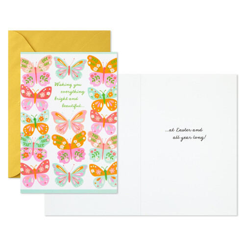 Hallmark Osterkarten-Set Schmetterlinge (6 Karten mit Umschl?gen) 1