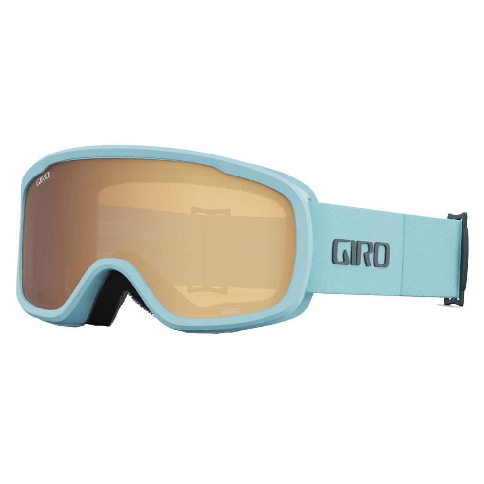 Giro Moxie Ski Goggles - Snowboard Goggles For Women And Youth - Mineral Thirds Strap With Gold/Yellow Lenses Light/Amber/Gold