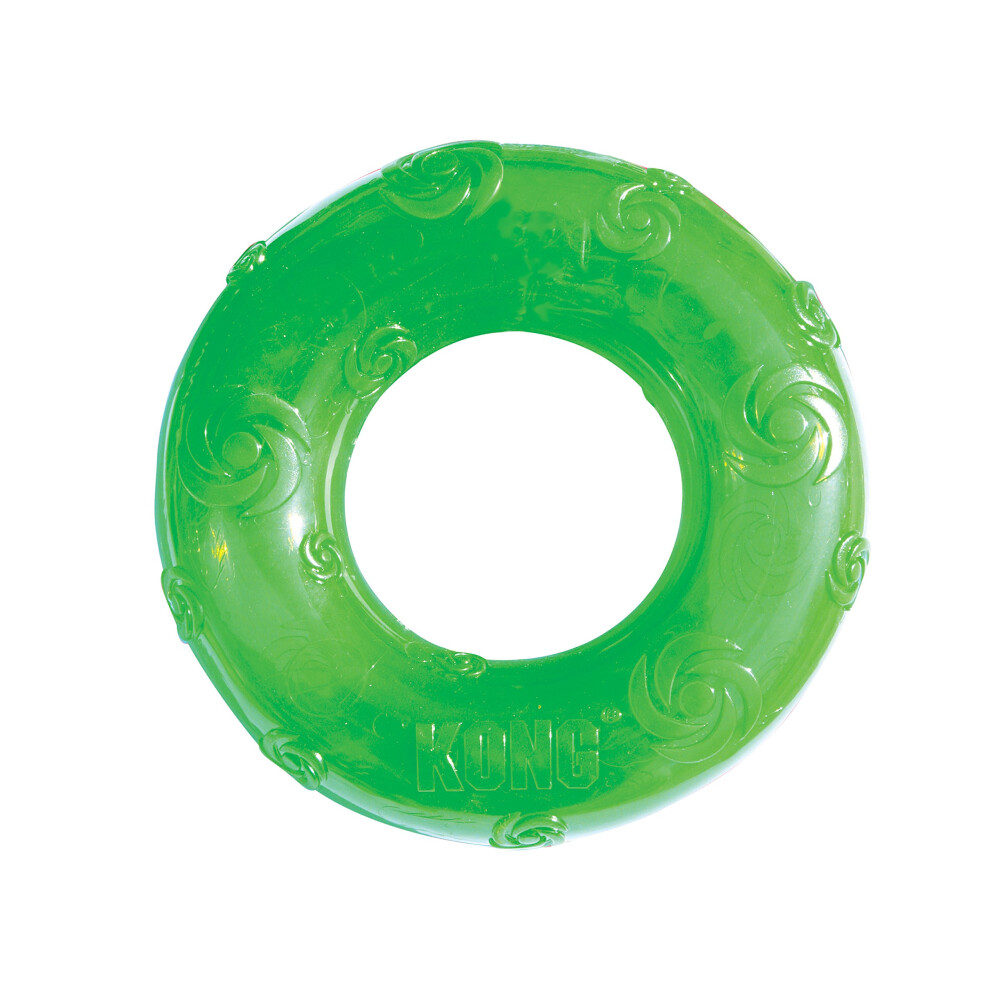 Kong Squeezz Ring Dog Toy Medium Assorted Colors