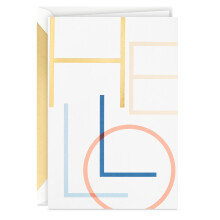 Hallmark Signature Blank Card (Hello)