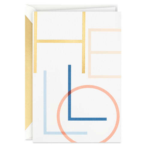 Hallmark Signature Blank Card (Hello)