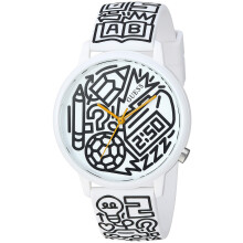 Pencils of Promise X Timothy Goodman Guess Watch Color: White (Model: V0023M9)