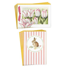 Hallmark Vintage Paaskaarten Assortiment Marjolein Bastin (6 Lentekaarten met Enveloppen)