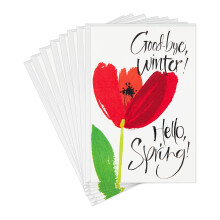 Hallmark pakket paaskaarten Goodbye Winter (8 kaarten met enveloppen)