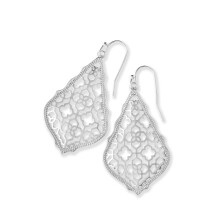 Kendra Scott Addie Drop rhngen fr kvinnor i filigran mode smycken Rhodium-plterade