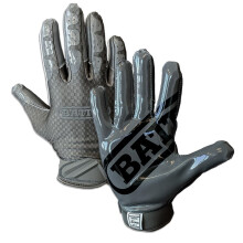 Battle Sports Triple Threat Wide Receiver Footballhandschuhe Ultra Stick Handschuhe für Erwachsene und Jugendliche – Erwachsene, Größe M, Anthraz