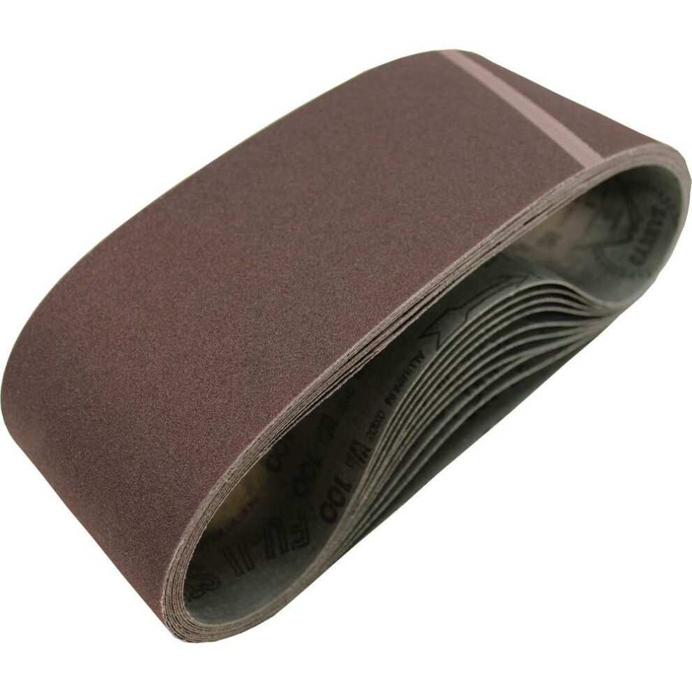 Makita 742323-7 4-Inch x 24-Inch Abrasive Sanding Belt  100 Grit (10/Pk)