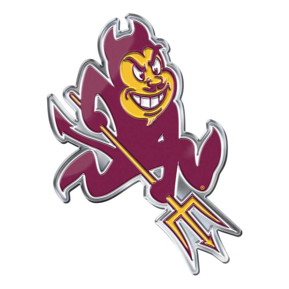 Fanmats 60624 Arizona State Sun Devils Heavy Duty Aluminum Embossed Color Emblem Auto Emblem Decal - Alternate 681620267044