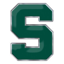 Fanmats 60643 Michigan State Spartans Heavy Duty Aluminium Pr?get farve Emblem Auto Emblem Decal - Alternativ