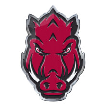 Fanmats 60628 Arkansas Razorbacks Heavy Duty Aluminium Pr?get farve Emblem Auto Emblem Decal - Alternativ