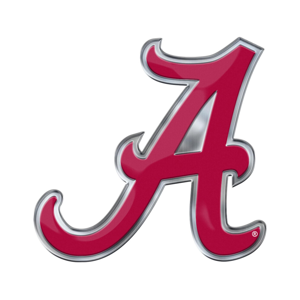 Fanmats 60622 Alabama Crimson Tide Heavy Duty Aluminum Embossed Color Emblem Auto Emblem Decal - Alternate 681620267020