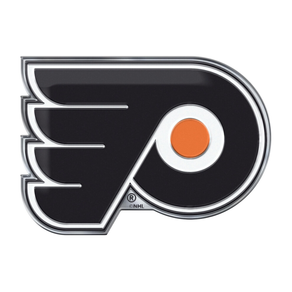 Fanmats 60497 Philadelphia Flyers Heavy Duty Aluminum Embossed Color Emblem Auto Emblem Decal 681620787214