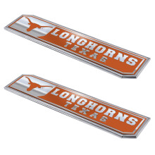 FANMATS 60847 Texas Longhorns 2-stykke kraftigt aluminium pr?get lastbilemblem s?t 1,75 x 8,25