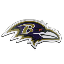 Fanmats 60590 Baltimore Ravens Heavy Duty Aluminium Pr?get farve Emblem Auto Emblem Decal - Alternativ