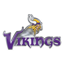 Fanmats 60604 Minnesota Vikings Heavy Duty Aluminium Pr?get farve Emblem Auto Emblem Decal - Alternativ