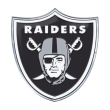 Fanmats 60610 Las Vegas Raiders Heavy Duty Aluminium Pr?get farve Emblem Auto Emblem Decal - Alternativ