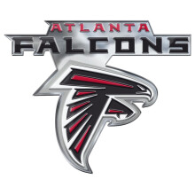Fanmats 60589 Atlanta Falcons Heavy Duty Aluminium Pr?get farve Emblem Auto Emblem Decal - Alternativ