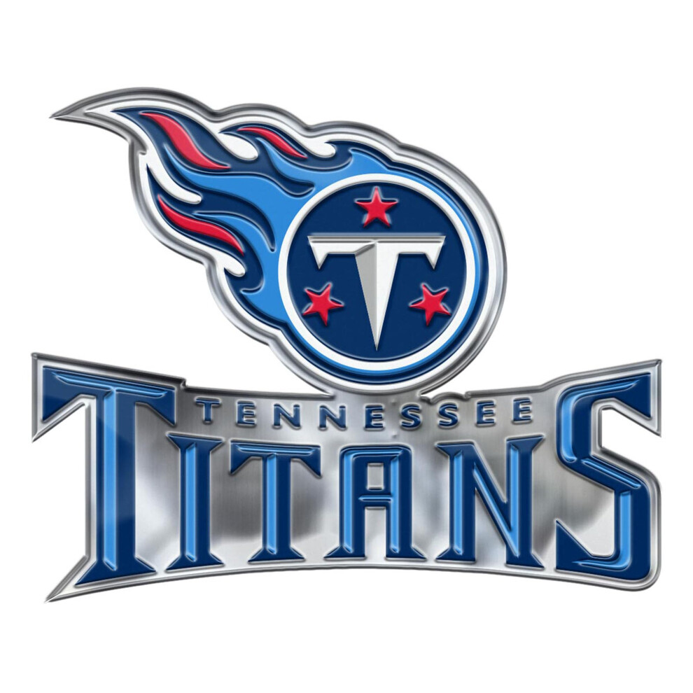 Fanmats 60619 Tennessee Titans Heavy Duty Aluminum Embossed Color Emblem Auto Emblem Decal - Alternate 681620266306