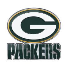 Fanmats 60599 Green Bay Packers Heavy Duty Aluminium Pr?get farve Emblem Auto Emblem Decal - Alternativ