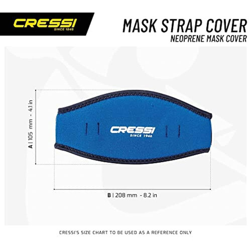 Cressi Cressi Neoprene Mask Strap Cover, Red 1