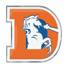 Fanmats 60597 Denver Broncos Heavy Duty Aluminium Pr?get farve Emblem Auto Emblem Decal - Alternativ
