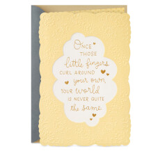 Hallmark Baby Shower Card for nye forældre (verden er aldrig det samme) velkommen nye baby lykønskninger køn afslører