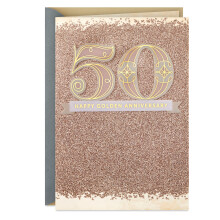 Hallmark 50-jarig jubileumkaart (Gouden jubileum)