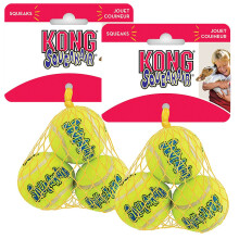 KONG Air Dog Squeakair Dog Toy Tennis Balls Small (6 Pack)